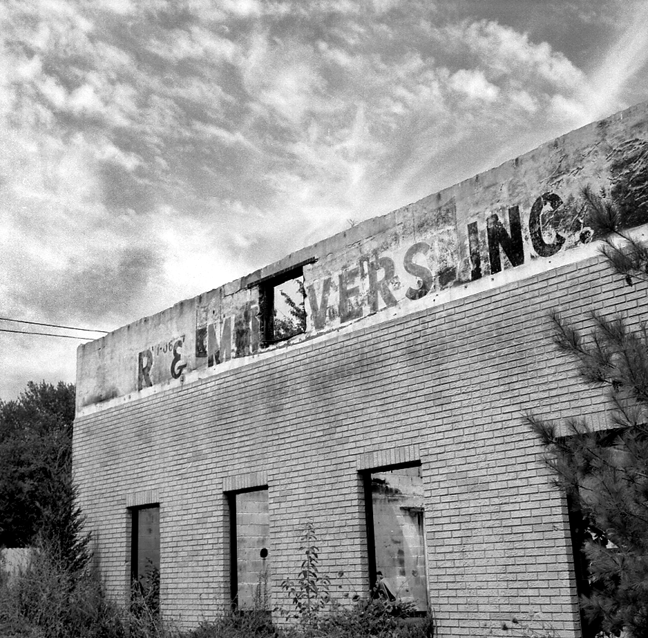 Front of Burnt Out Building